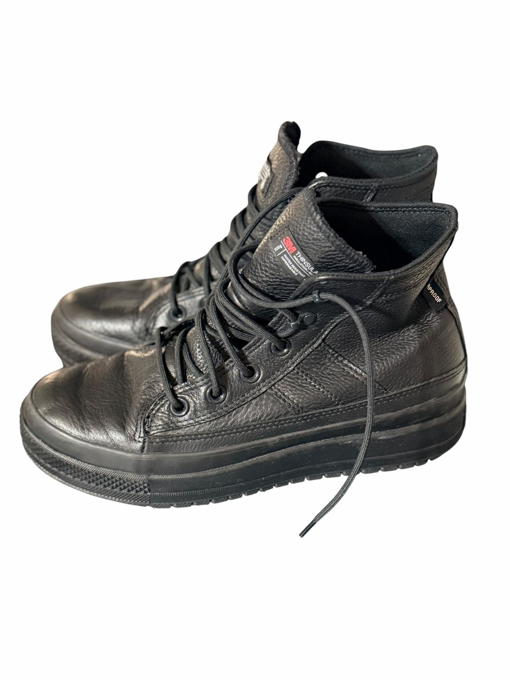 NWOT Converse Berkshire Boot Hi Waterproof 3M Thinsulate Black Leather Women's 8